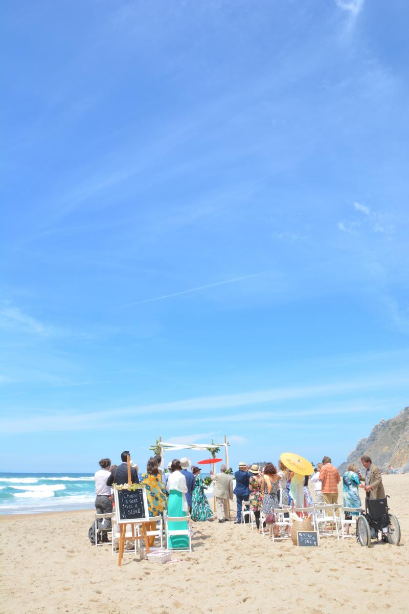 beach wedding in adraga beach