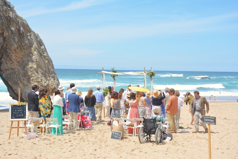 beach wedding in adraga beach