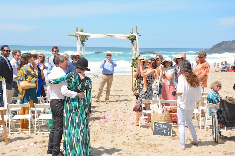 beach wedding in adraga beach