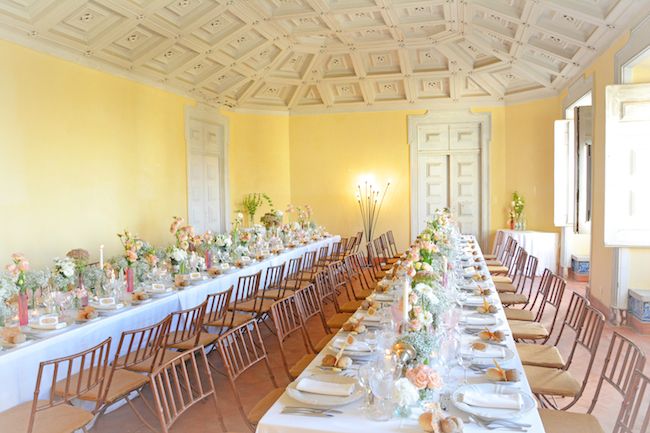 my vintage wedding in portugal wedding reception