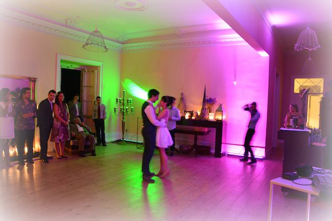 my vintage wedding in portugal dancing room