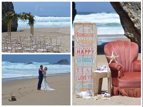my vintage wedding portugal- beach wedding ceremony portugal