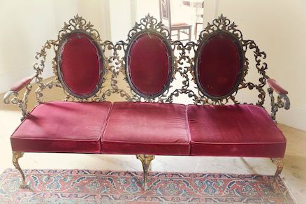 Vintage wedding chair at the quinta